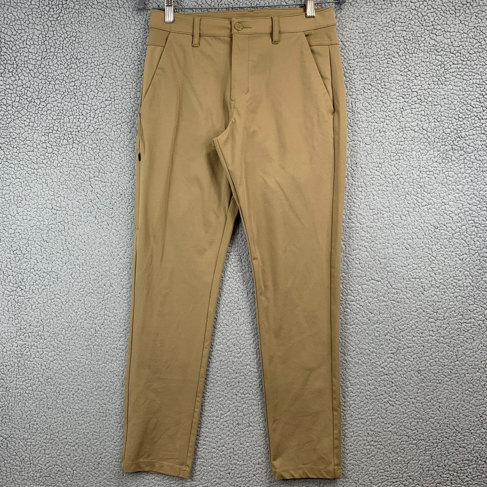 BYLT Premium Basics Everyday 2.0 Pant Slim Fit Beige Tan Size 31 Actual (30x30)